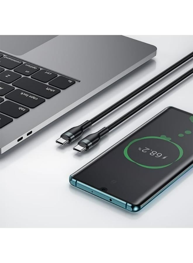 WIWU Wi-C035 City 100W PD Fast Charging Cable Wi-C035 White C-C black - Image 4