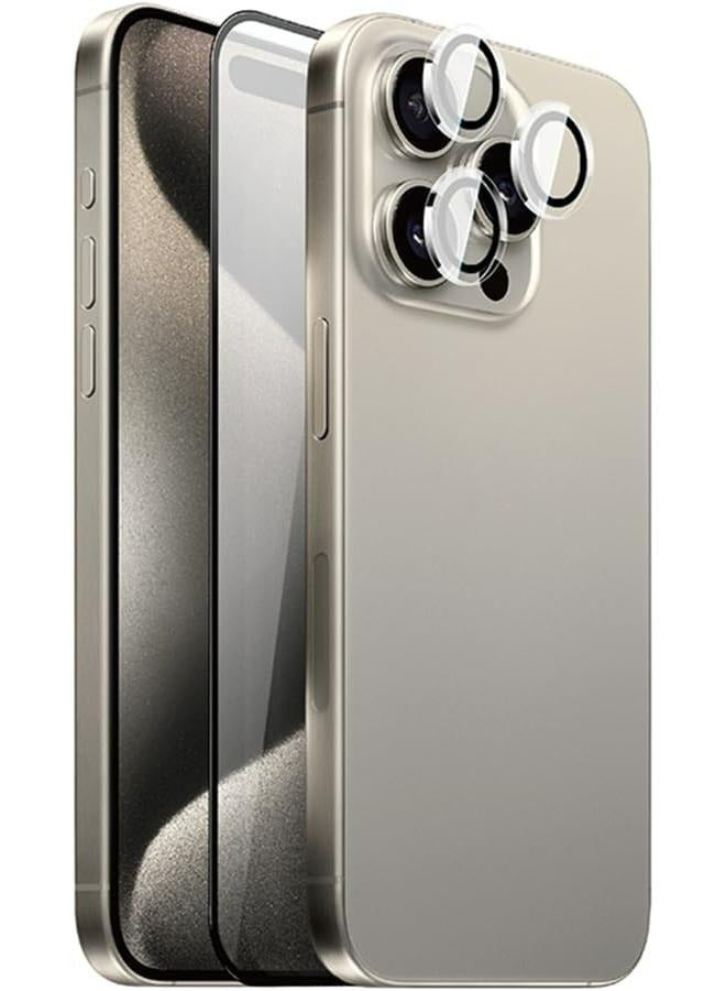 WIWU COMBO DUO Screen + Lens Tempered Glass Set 2 in 1 WI-IP002 iPhone 16 transparent clear - Image 1