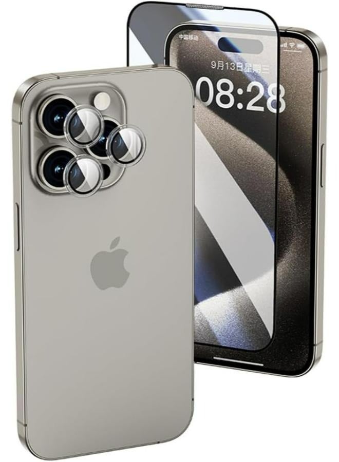 WIWU COMBO DUO Screen + Lens Tempered Glass Set 2 in 1 WI-IP002 iPhone 16 pro transparent Clear - Image 2