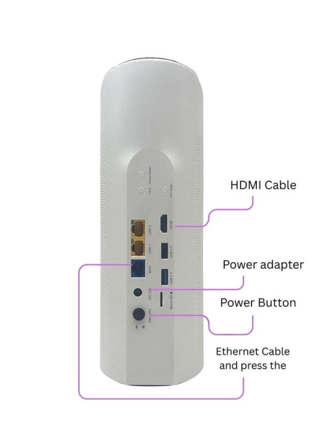 STC - My Home Q30 WiFi 6 Range Extender – Dual-Band Gigabit Signal Booster with Long Range & Easy Plug-In Setup | White - Image 1