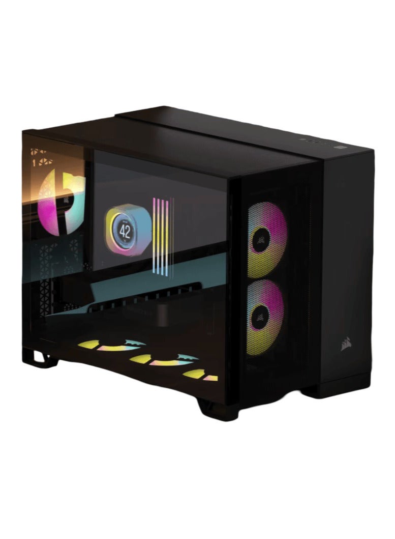 CORSAIR 2500D AIRFLOW Mid-Tower Dual Chamber Case | Black  - Image 2