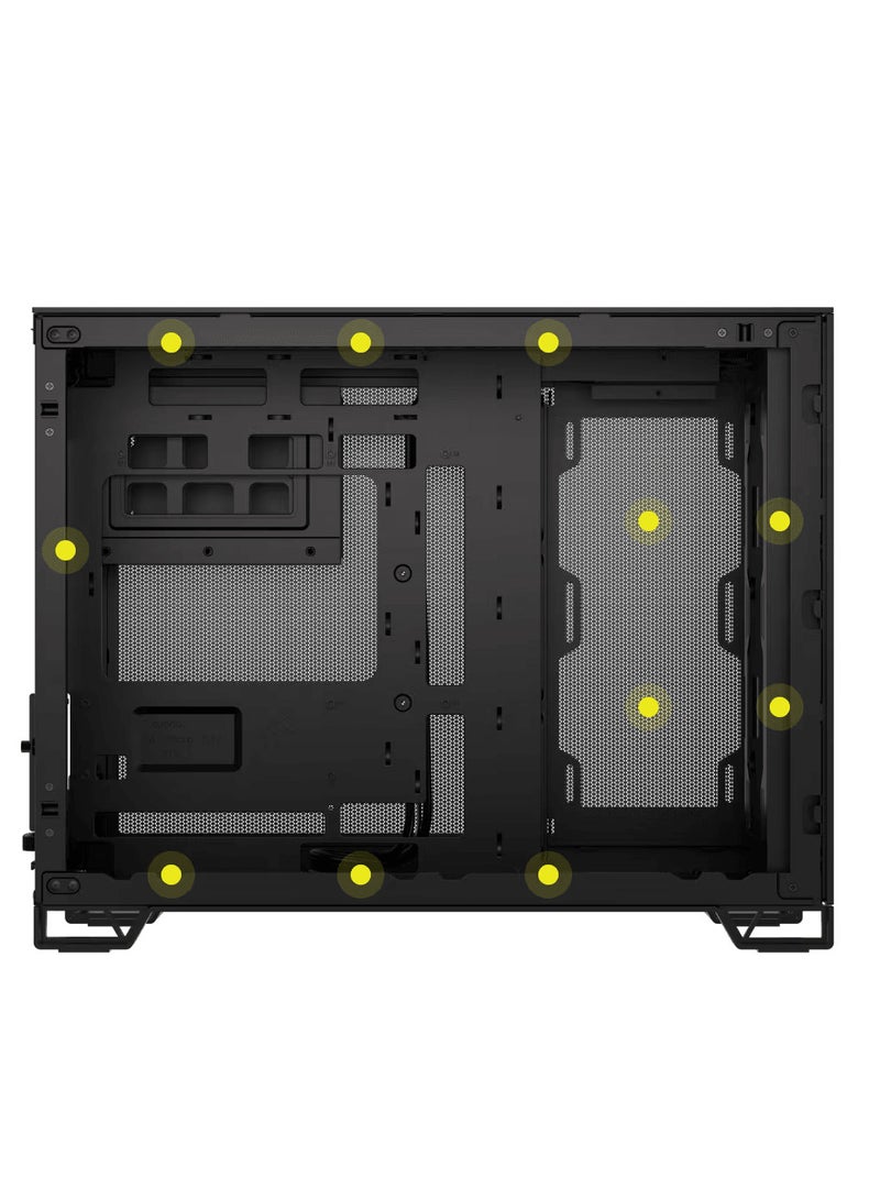 CORSAIR 2500D AIRFLOW Mid-Tower Dual Chamber Case | Black  - Image 3