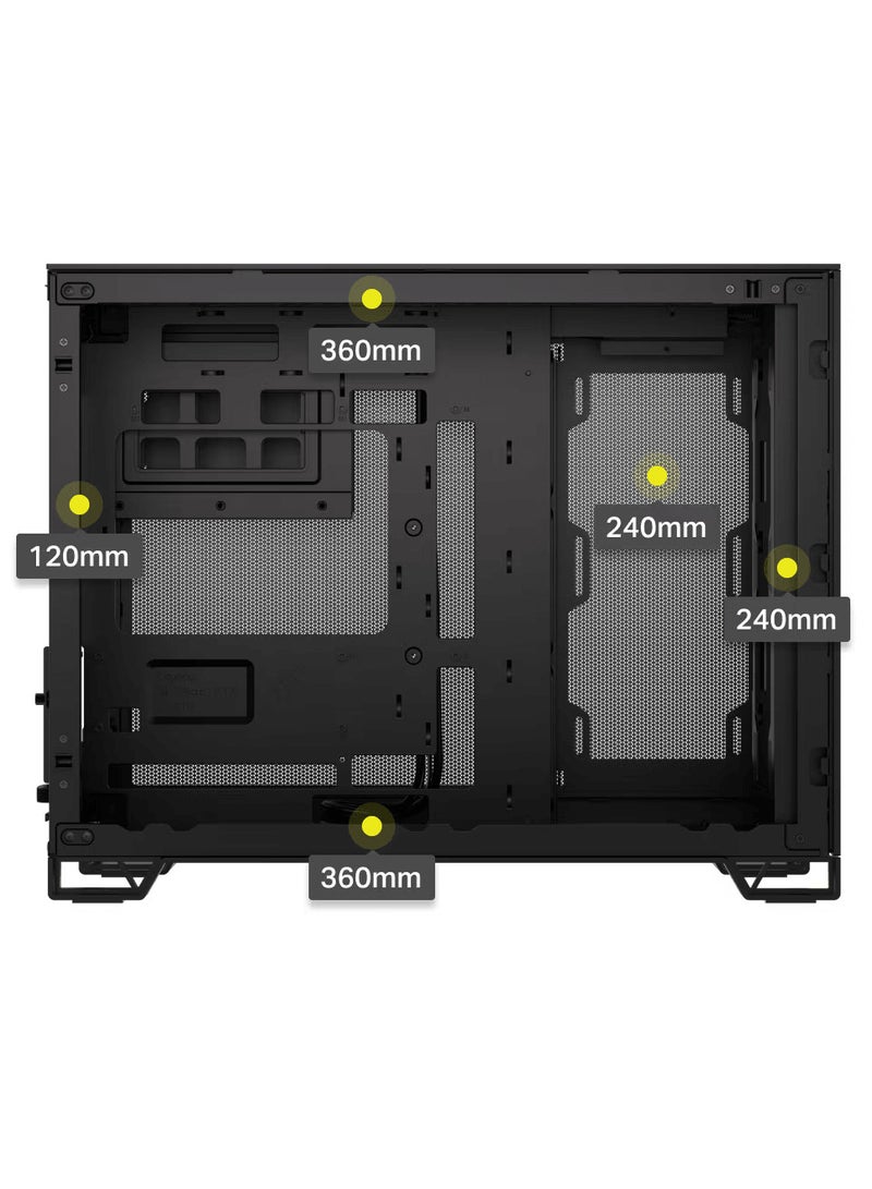 CORSAIR 2500D AIRFLOW Mid-Tower Dual Chamber Case | Black  - Image 5