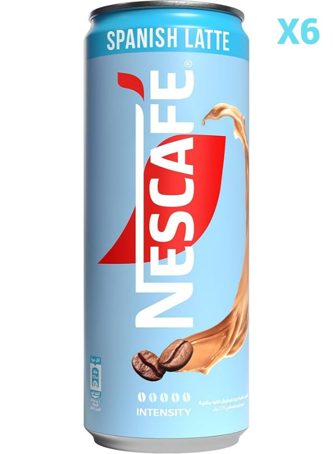 Nescafe Ice Spanish Late Cans - 220ml Pack of 6 