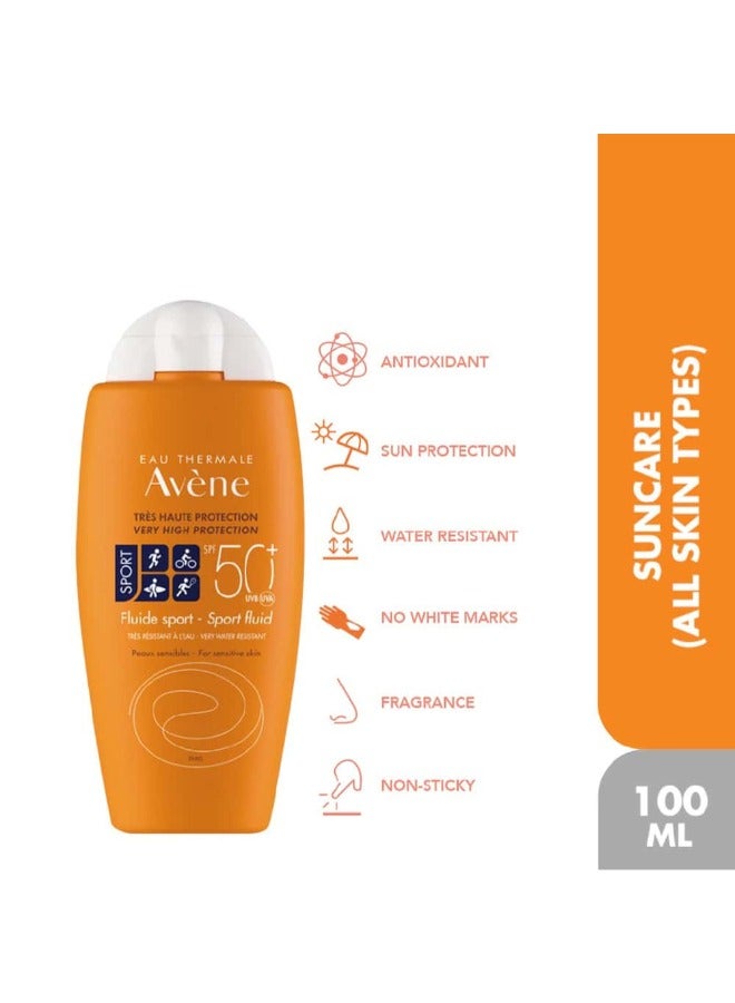 آفين Very High Protection Sport Fluid SPF 50+ 100 Mlml  - Image 5