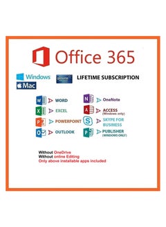 Office 365 Lifetime Brand New Account for 5 Devices (Windows and Mac only)