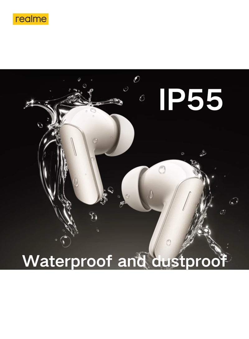 realme - Air7 TWS Earbuds: 52dB ANC, 52H Playtime, Low Latency purple - Image 1