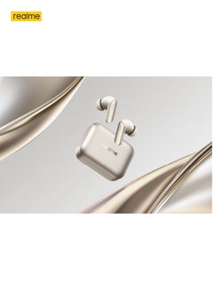 realme Air7 TWS Earbuds: 52dB ANC, 52H Playtime, Low Latency gold  - Image 3
