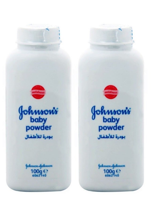 Johnson's - Set Of 2 Baby Powder, 100g - Image 1