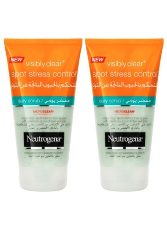 نيوتروجينا Two Pieces Visibly Clear Spot Daily Stress Control Scrub 150ml - Image 1