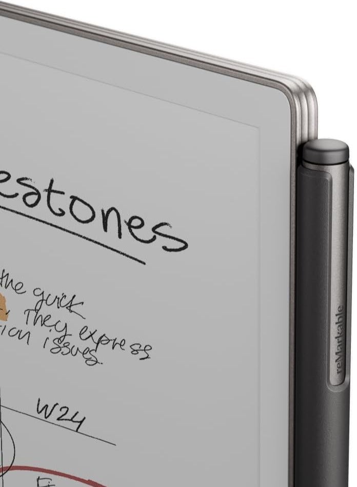 ريماركابل تابلت reMarkable Paper Pro بحجم 11.8 بوصة وقلم Marker Plus مع ممحاة وغطاء كتاب من الجلد الأسود - Image 3