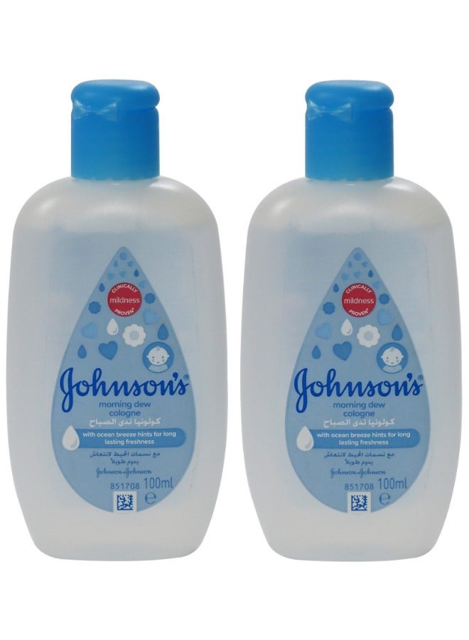 جونسون Pack Of 2 Morning Dew Cologne 100Ml  - Image 1
