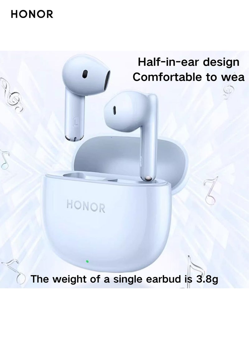 Earbuds A: Exceptional Comfort & Sound, 40-Hour Battery, Low Latency blue