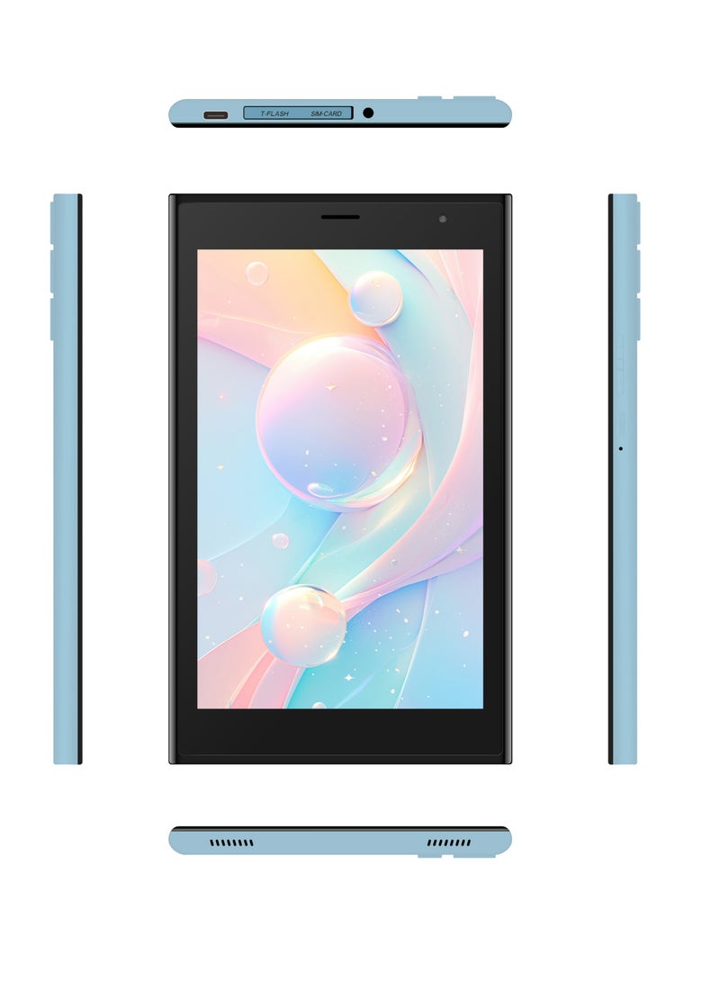 سي آيديا 7-Inch Smart Kids Tablet CM524 Single SIM 8GB RAM 256GB ROM 5G LTE Wi-Fi and GPS Quad Core with Stylus Pen Blue  - Image 2