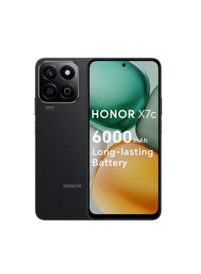 Honor X7c Dual SIM Midnight Black 4GB RAM 256GB 5G - Middle East Version  - Image 1