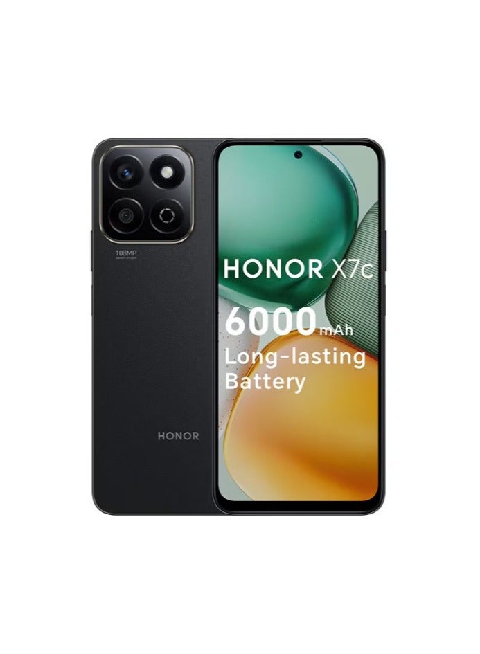 Honor X7c Dual SIM Midnight Black 8GB RAM 256GB 5G - Middle East Version - Image 1