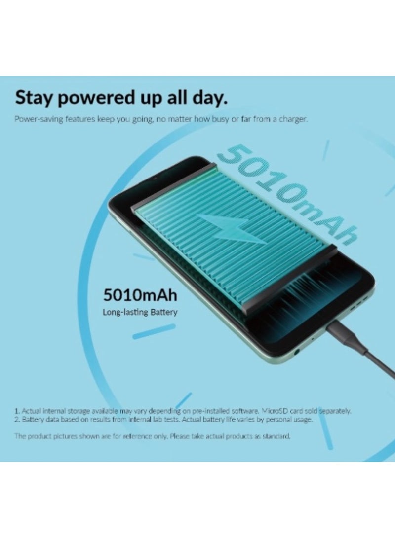 ألكاتل 3 شريحة مزدوجة 4G LTE 64GB ذاكرة داخلية 3GB ذاكرة RAM بطارية 5000mAh كاميرا 6.5 بوصة 8MP أزرق فواتح - Image 5