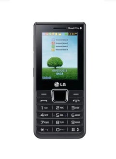 إل جي A395 Quad Sim Mobile Phone With 512MB RAM And 128MB ROM Black  - Image 1