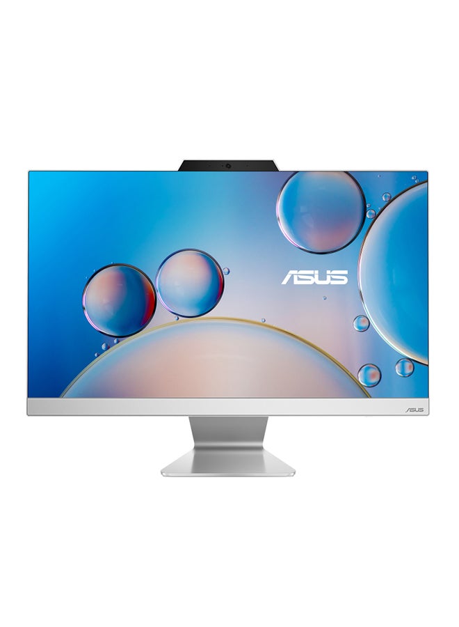 ASUS VIVO  All-in-One With 23.8 Inch Full HD(1920X1080) Display, Core i7 1355U Processor/16GB RAM DDR5/ 512GB SSD/Intel Iris Xe Graphics/DOS(Without Windows)/ English/Arabic White  - Image 1