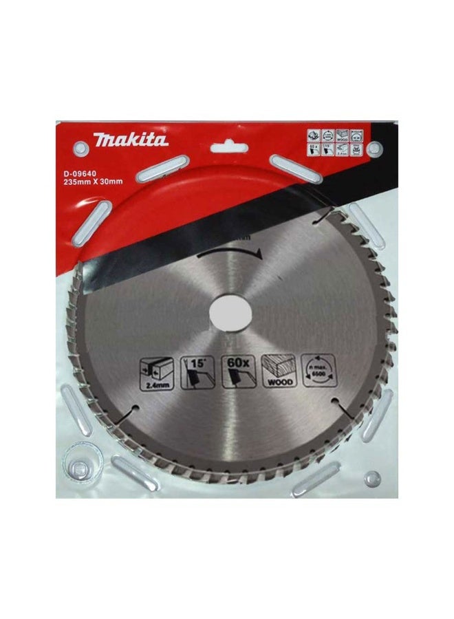 ماكيتا D-09640 235 مم × 30 مم 60T شفرة منشار TCT مع حلقة - Image 2