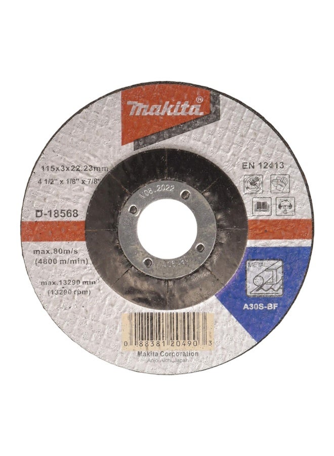 Makita D-18568 A30S 115 X 3 X 22.23mm Cut Off Wheel For Steel 115 X 3 X 22.23 - Image 1