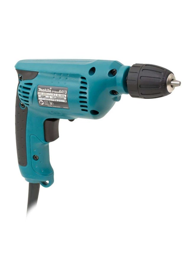 Makita 6413 13mm 450W Compact Drill Blue 3/8"  - Image 3