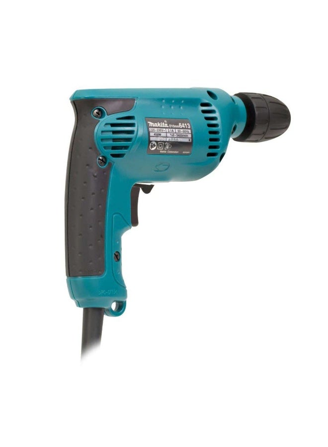 Makita 6413 13mm 450W Compact Drill Blue 3/8"  - Image 4