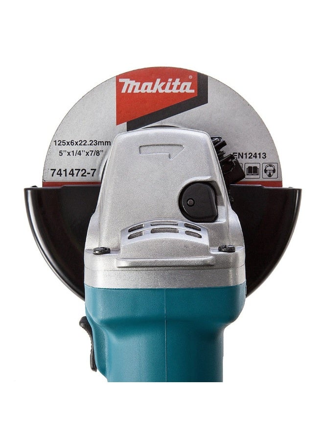Makita 9558HNG 5" Angle Grinder Blue L X B X H (CMS):27.1 x 13.9 x 10.6 - Image 2
