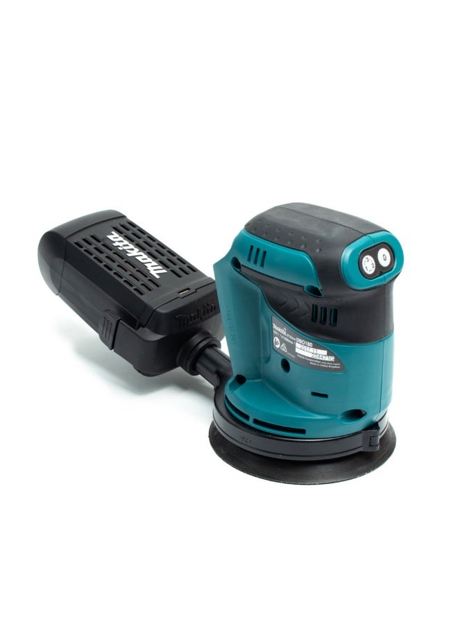 Makita DBO180Z 125mm 18V Cordless Random Orbit Sander Blue 5"  - Image 3