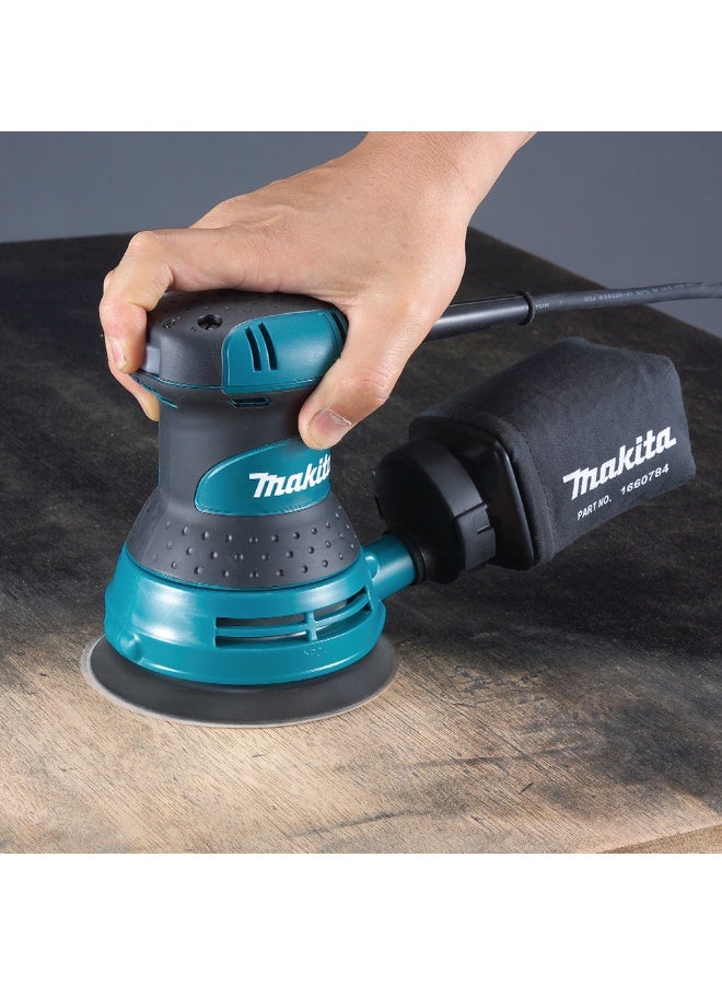 Makita - BO5030 300W Random Orbital Sander Blue L X B X H (CMS): 15.3 x 12.3 x 15.3 - Image 1