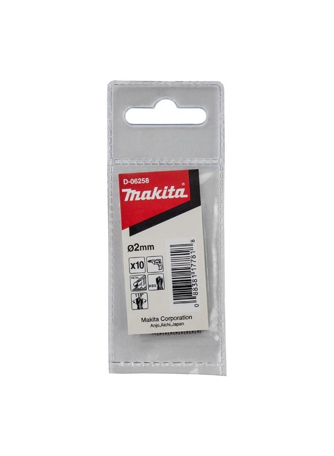 ماكيتا MK 06258 2 X 49 بت حفر معدني HSS 10 قطع/مجموعة - Image 1