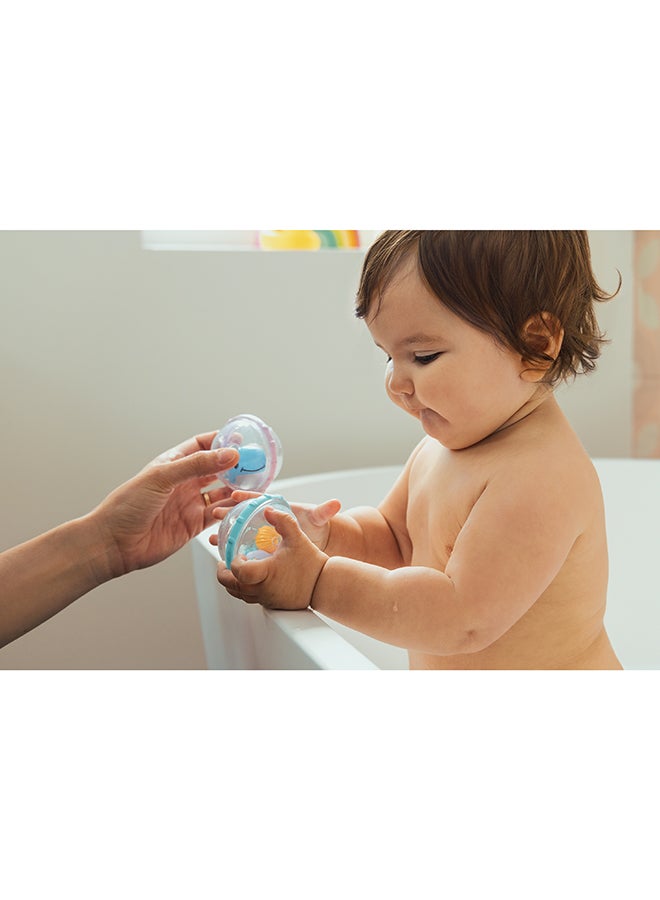 Munchkin Pack Of 2 Float And Play Bubbles, Stimulate Baby'S Sense Of Sight, Hearing And Touch, Hand + Eye Coordination, 4M+ Whale  - Image 3