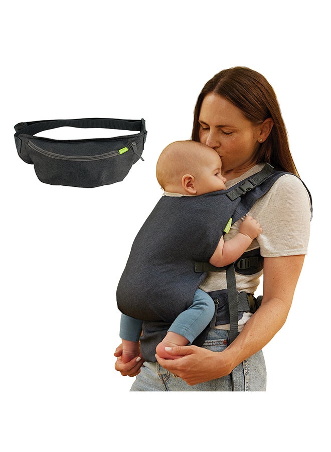 infantino - Fold And Go 2-In-1 Baby Carrier Ideal For Travel And Quick Everyday Outing, Utra Lihjtweight And Comapct Carrier - Image 1