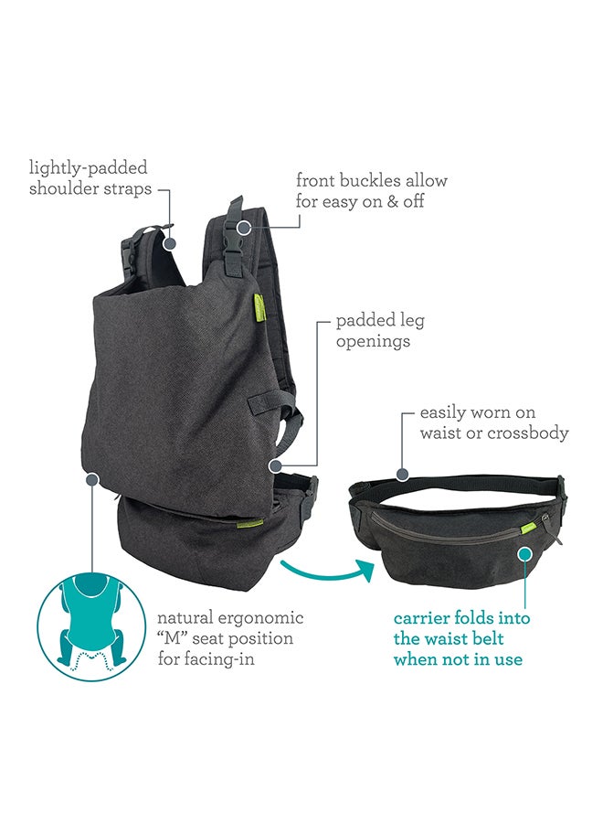 infantino - Fold And Go 2-In-1 Baby Carrier Ideal For Travel And Quick Everyday Outing, Utra Lihjtweight And Comapct Carrier - Image 1