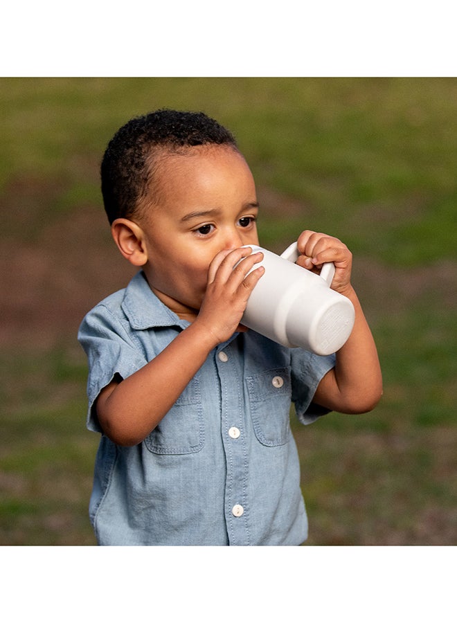 infantino - My 1St Tumbler – Adorable Miniature Tumbler With Leak-Resistant Straw And Toddler-Friendly Handle, Encourages Hydration, 6M+, 9 Oz, Sand - Image 1
