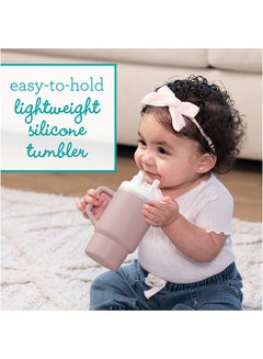 infantino My 1St Tumbler – Adorable Miniature Tumbler With Leak-Resistant Straw And Toddler-Friendly Handle, Encourages Hydration, 6M+, 9 Oz, Pirouette  - Image 5