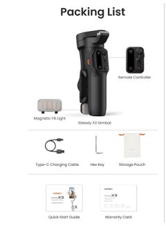 hohem iSteady X3 Travel Smartphone Stabilizer black  - Image 2