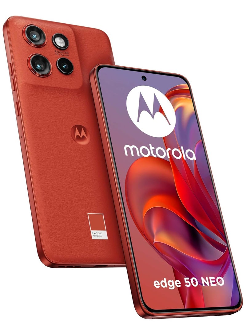 Motorola Edge 50 Neo 5G, Dual-SIM 12GB RAM 512GB ROM  (Pantone Poinciana) - International Version  - Image 1