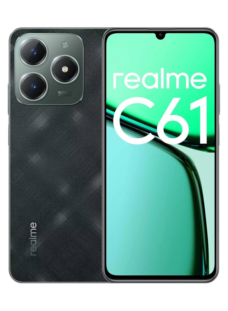realme C61 4G Dual SIM 6GB RAM 128GB ROM  Dark Green - International Version  - Image 1