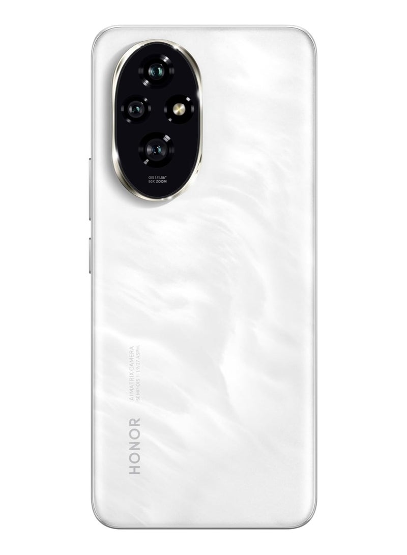 Honor - 200 5G Dual SIM 12GB RAM  256GB ROM  Moonlight White - International Version - Image 1