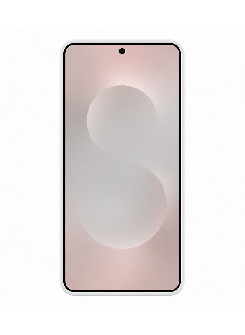 Samsung S25 Edge Silicone Case - Light Grey - Image 1