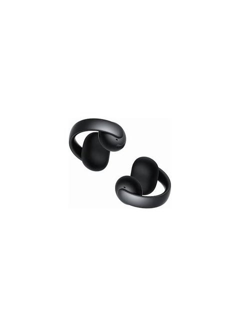 AeroClip by Anker, Open-Ear Earbuds, Clip-On Headphones, Adaptive Comfort, Clear Calls with 4 Mics and AI, Stable Fit, 12mm Drivers for Powerful Bass, Hi-Res, Open-Ring Design Black