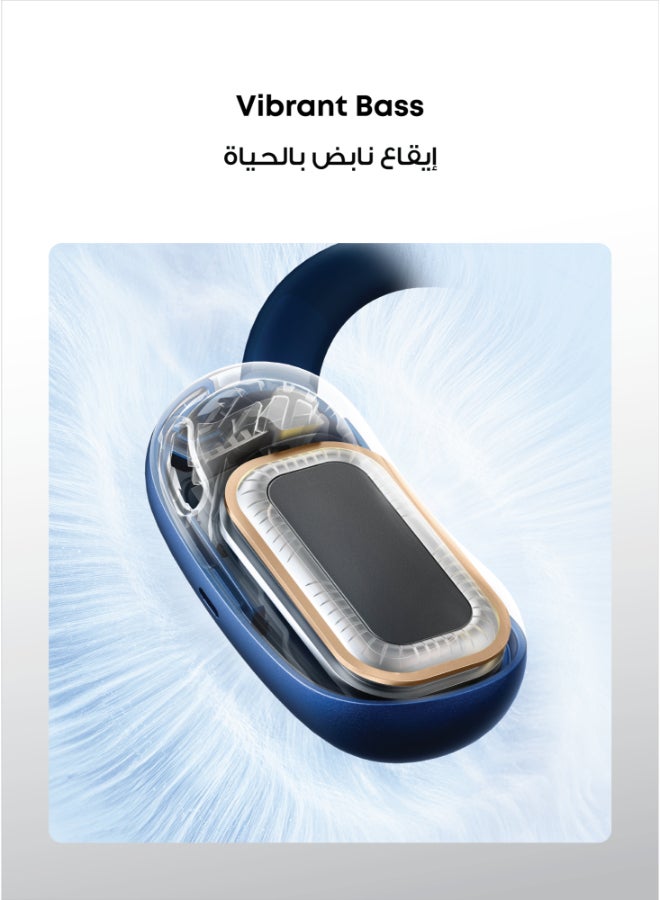 ساوند كور AeroFit 2 من أنكر، سماعات أذن مفتوحة، خطافات أذن قابلة للتعديل، ملائمة بشكل مريح، صوت جهير غني، صوت لاسلكي عالي الدقة، 42 ساعة تشغيل، بلوتوث 5.4، شحن لاسلكي، IP55، مكالمات واضحة بالذكاء الاصطناعي، سماعات أذن مفتوحة - Image 5