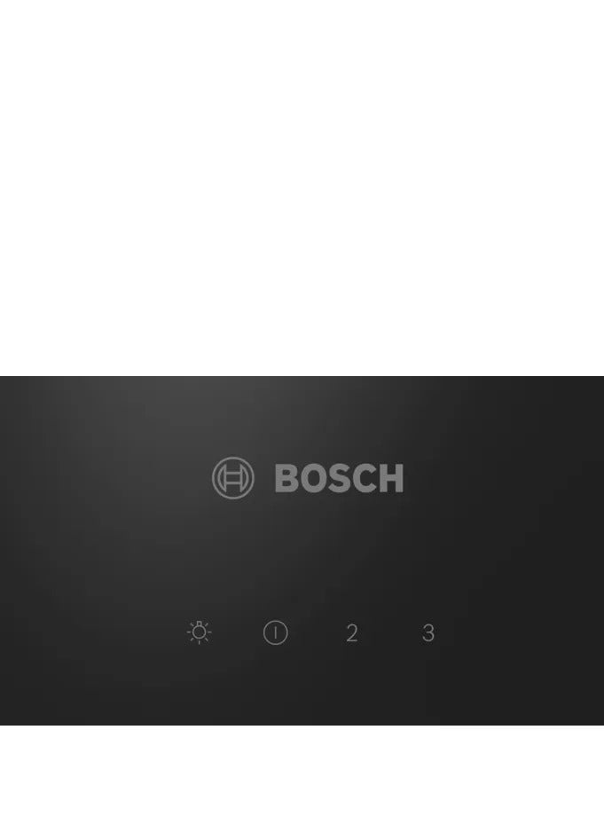 BOSCH Bosch Inclined Hood 60 cm Serie 2  Extraction Rate 360 m³/h LED Lighting Black Glass DWK63PJ61T DWK63PJ61T black  - Image 3