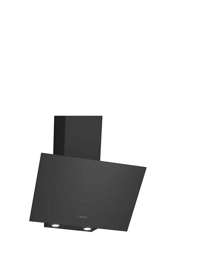 بوش Bosch Inclined Hood 60 cm Serie 2 Touch Control Extraction Rate 400 m³/h LED Lighting 3 Number of speed Black Glass DWK64PJ60T 123 W DWK64PJ60T Black  - Image 1