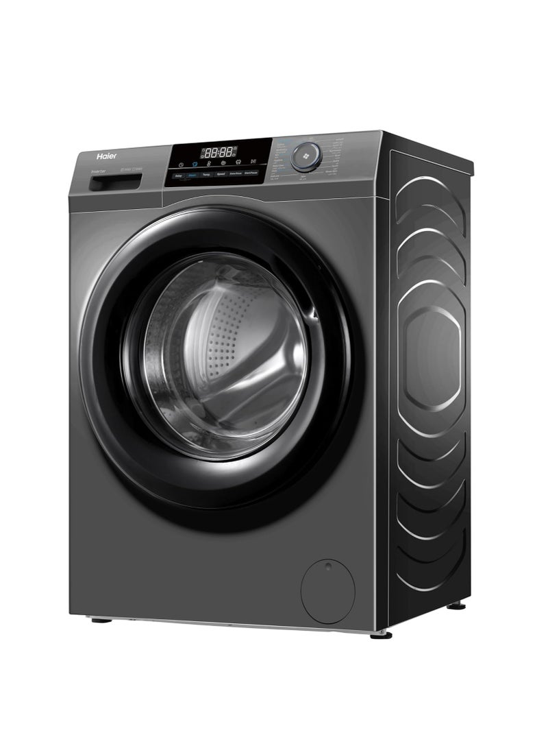هاير 8 KG Front Loading Washing Machine, 1400 RPM, BLDC Inverter Motor, Laser Welding, Steam, Silver 8 kg HW80-BP14929AS6 silver  - Image 2