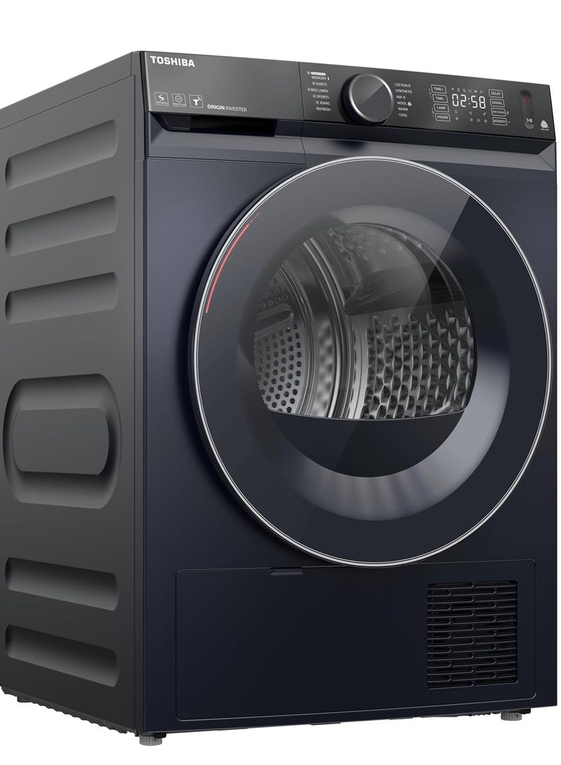 توشيبا Dryer Heat Pump 10.2 kg BLDC Inverter Motor, UV Sterilization Anti-Crease Smart Wi-Fi Dark Gray Model TD-BK112GHEG(MK) 10.2 kg TD-BK112GHEG(MK) Morandi Grey  - Image 3