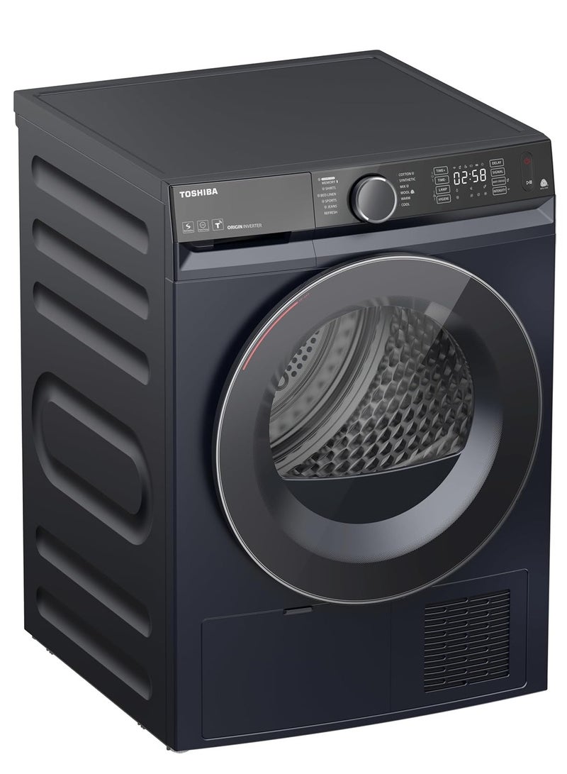 توشيبا Dryer Heat Pump 10.2 kg BLDC Inverter Motor, UV Sterilization Anti-Crease Smart Wi-Fi Dark Gray Model TD-BK112GHEG(MK) 10.2 kg TD-BK112GHEG(MK) Morandi Grey  - Image 5