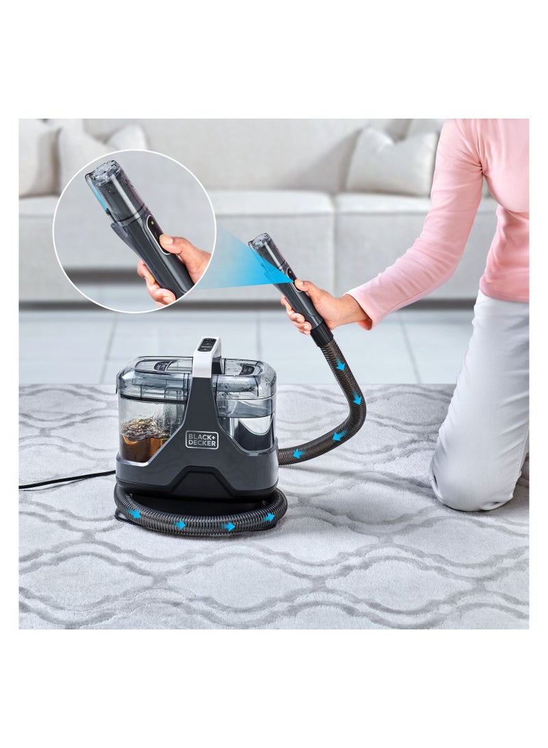 BLACK+DECKER Powerful Multisurface Spot Cleaner Carpet, Sofa, Upholstery, Stairs, and Car Interior Stain Remover with Dual Tank System 2.2 L 600 W BHSC600C-B5 Black  - Image 3
