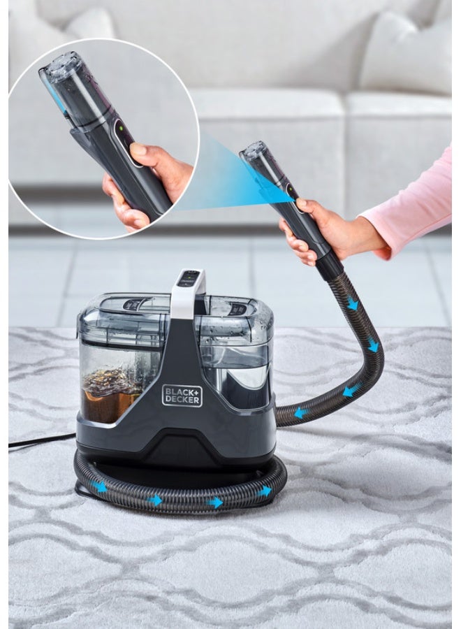 بلاك اند ديكر منظف السجاد والبقع المستعصية, قوة شفط قوية, لتنظيف الكنبات, السجاد, مقاعد السيارة, 5 ملحقات لتنظيف الاسطح, شامل سائل التنظيف|, خزان مياه كبير للاستخدام المطول, BHSC600C-B5 2.4 L 600 W BHSC600C-B5 - Image 2